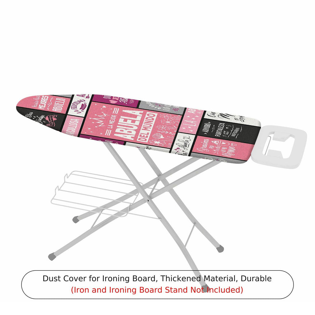 1-Piece Grandmother Quote Inspirational Pink  Ironing Board Cover, Universal Size, Without Board