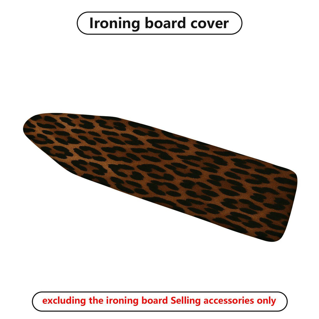 1-Piece Leopard Animal Print Brown  Ironing Board Cover, Universal Size, Without Board