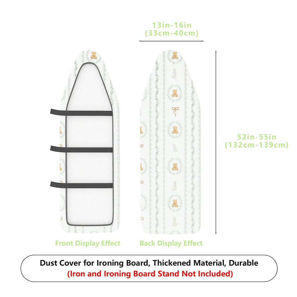 1-Piece Vintage Bow Animal Laundry  Ironing Board Cover, Universal Size, Without Board