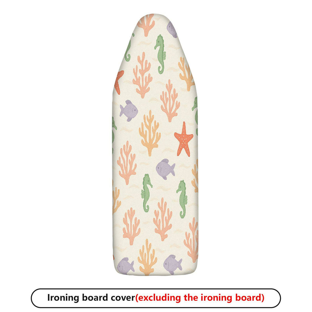 1-Piece Marine Animal Coral Seahorse  Ironing Board Cover, Universal Size, Without Board
