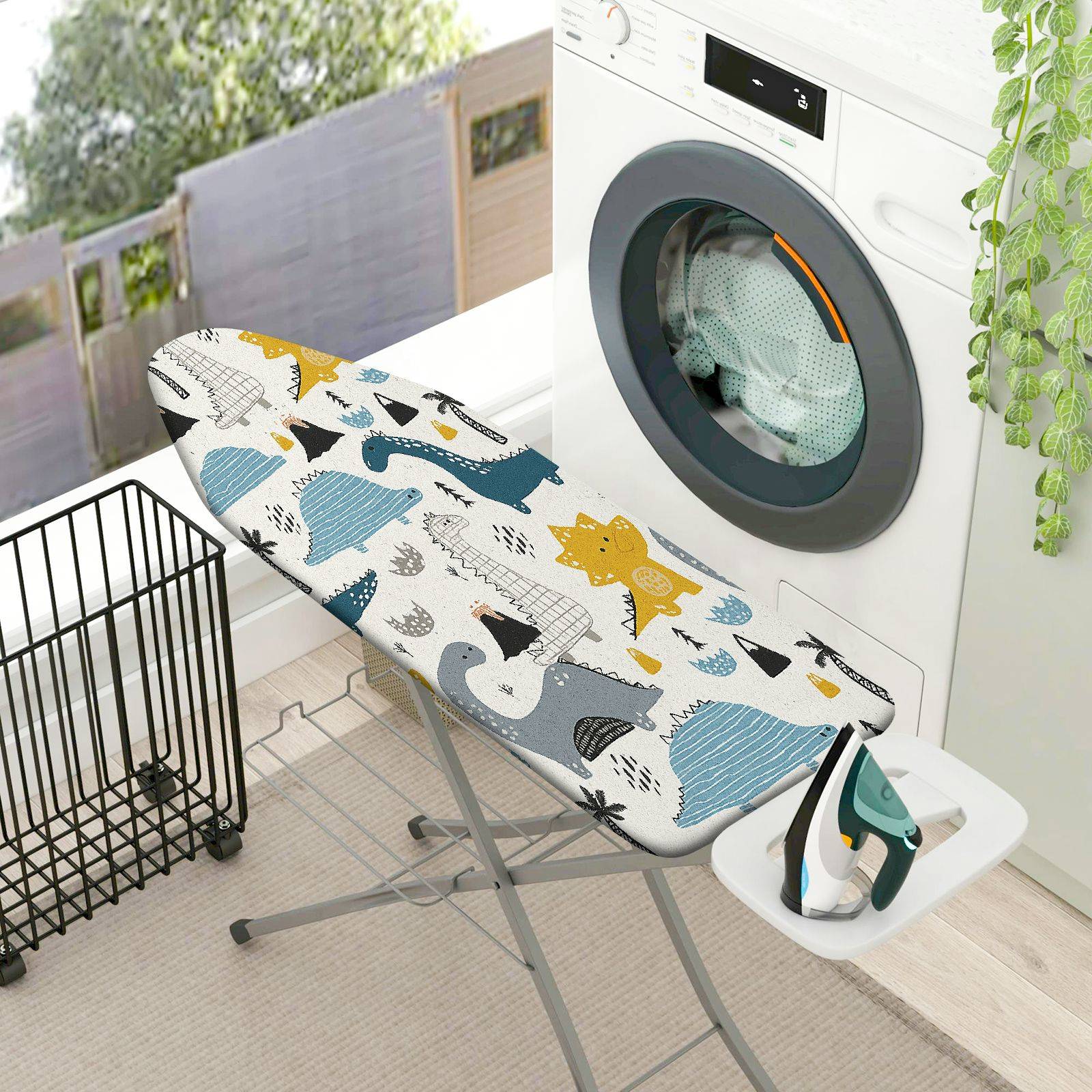 1-Piece Dinosaur Animal  Ironing Board Cover, Universal Size, Without Board