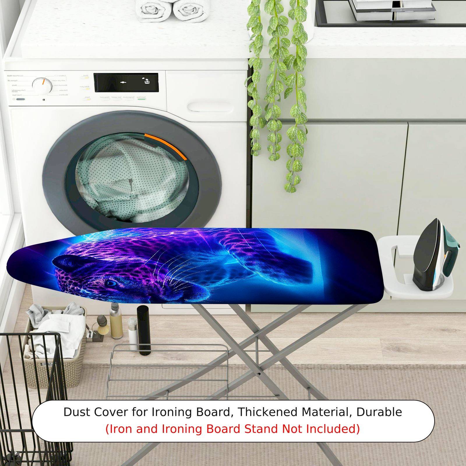 1-Piece Leopard Animal Art  Ironing Board Cover, Universal Size, Without Board