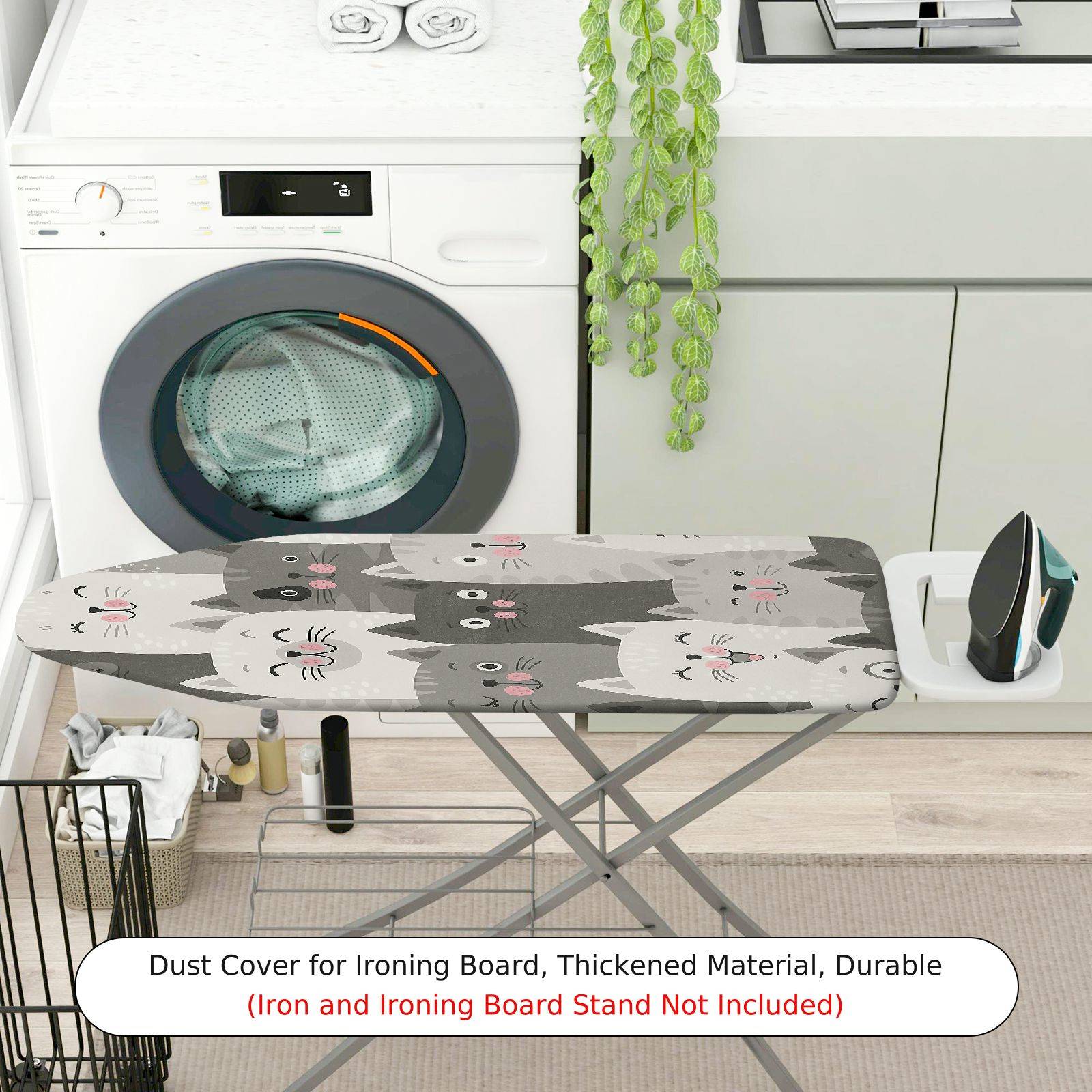 1-Piece Cat Pattern Animal Cute  Ironing Board Cover, Universal Size, Without Board