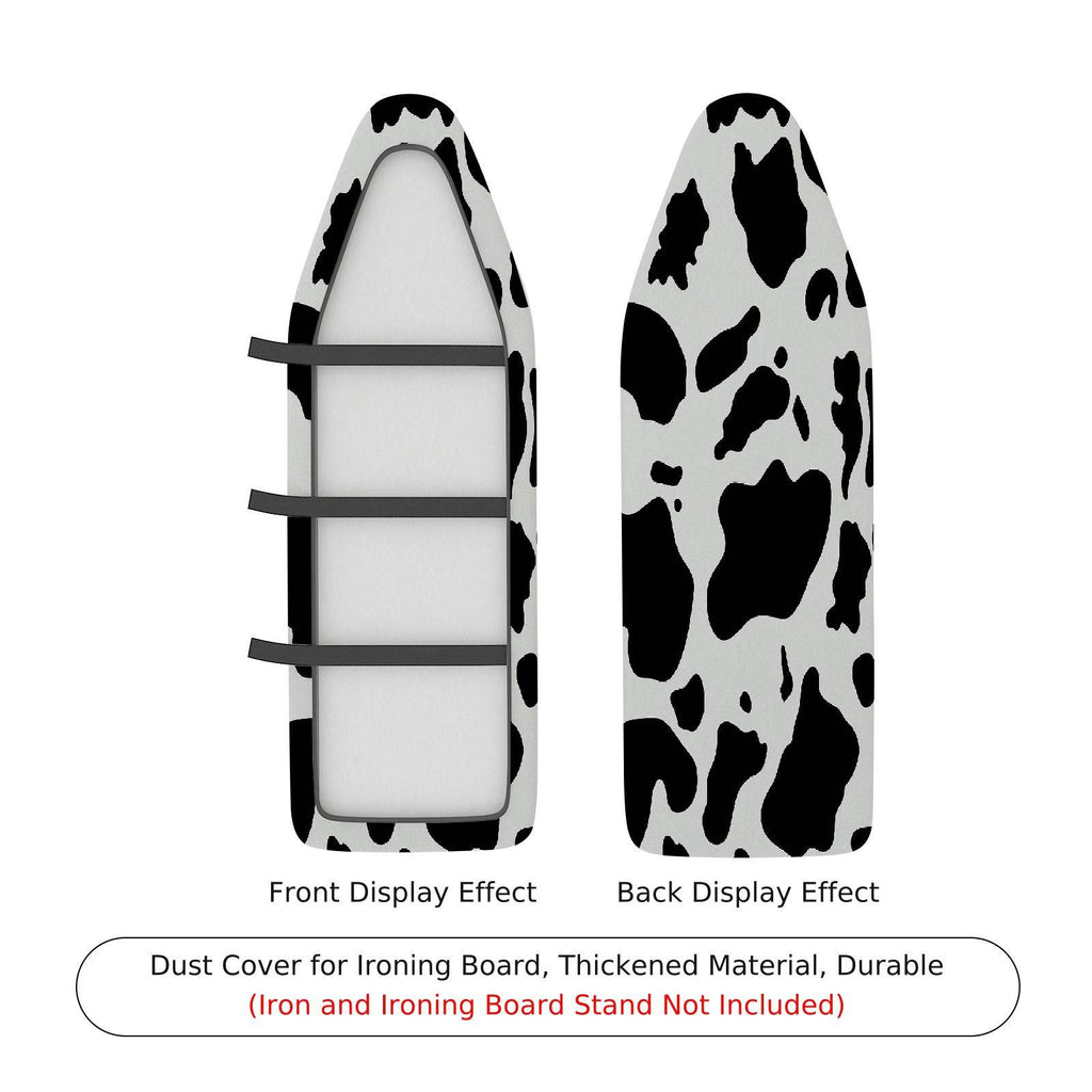 1-Piece Animal Print Black White Cow  Ironing Board Cover, Universal Size, Without Board