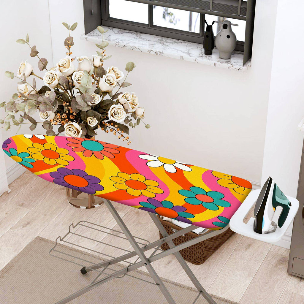 1-Piece Floral Colorful Retro  Ironing Board Cover, Universal Size, Without Board
