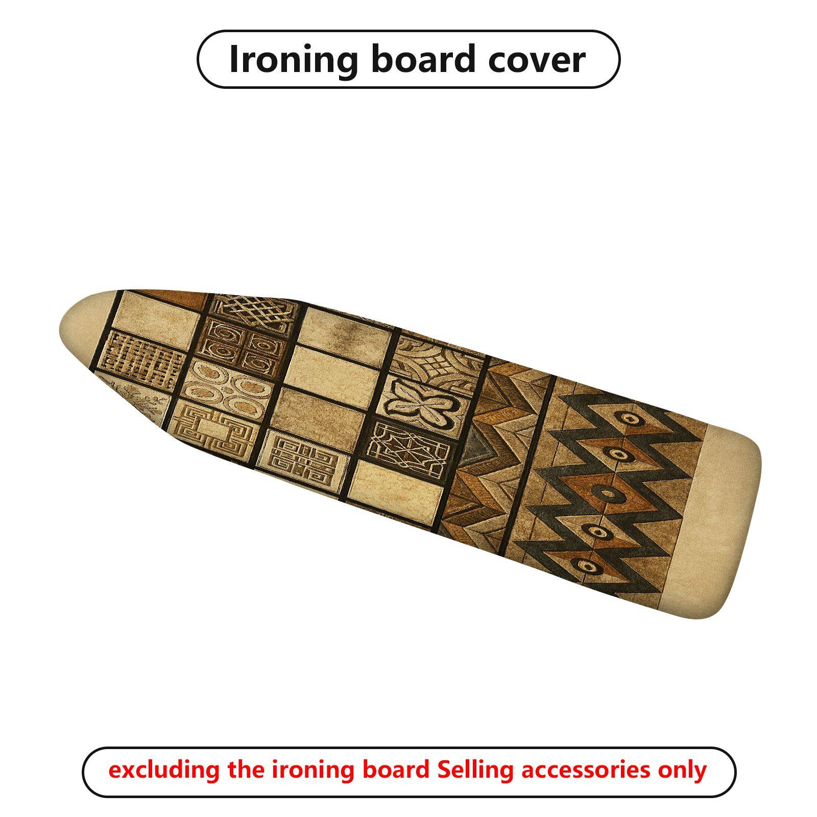 1-Piece Geometric Retro Ethnic  Ironing Board Cover, Universal Size, Without Board