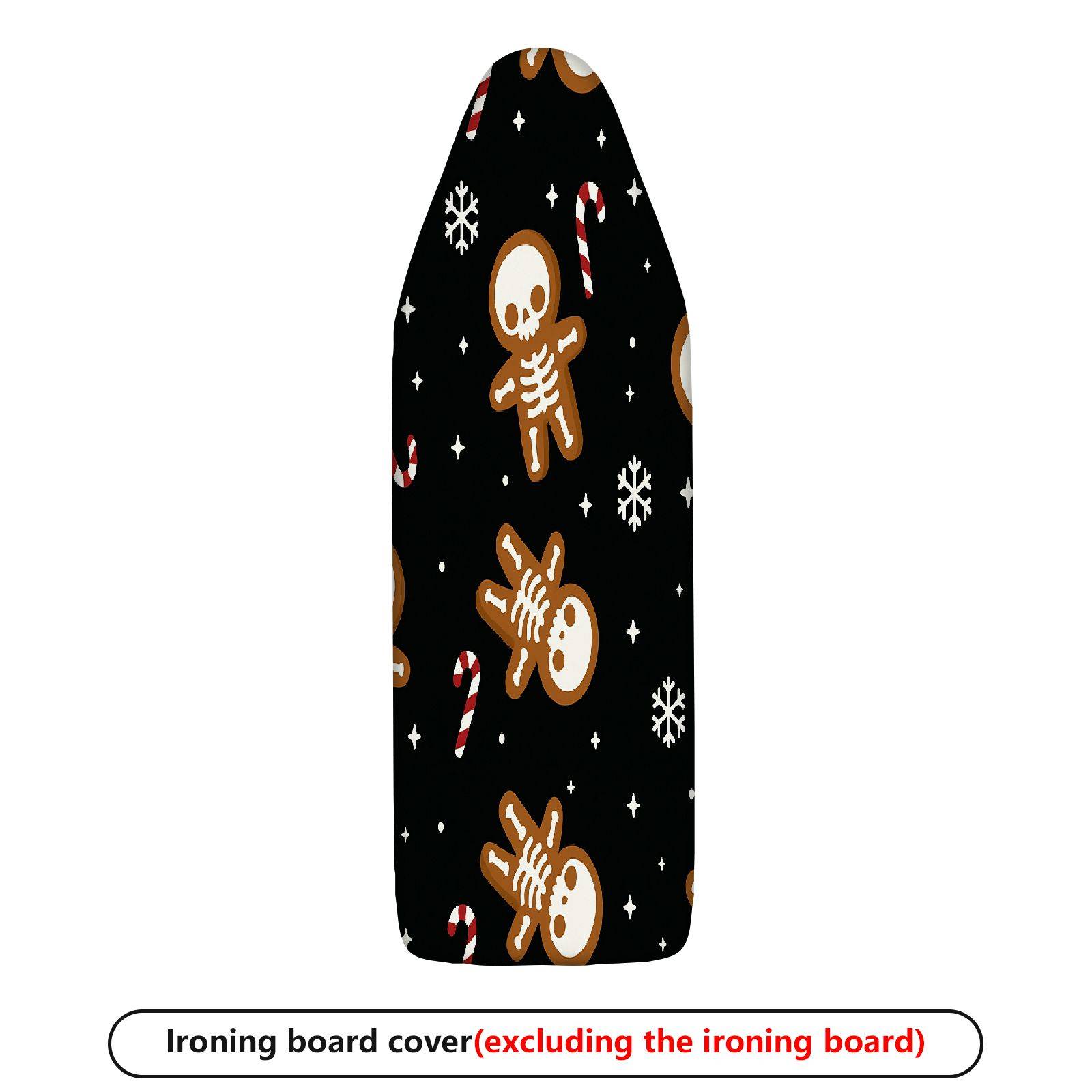 1-Piece Christmas Skull Candy  Ironing Board Cover, Universal Size, Without Board