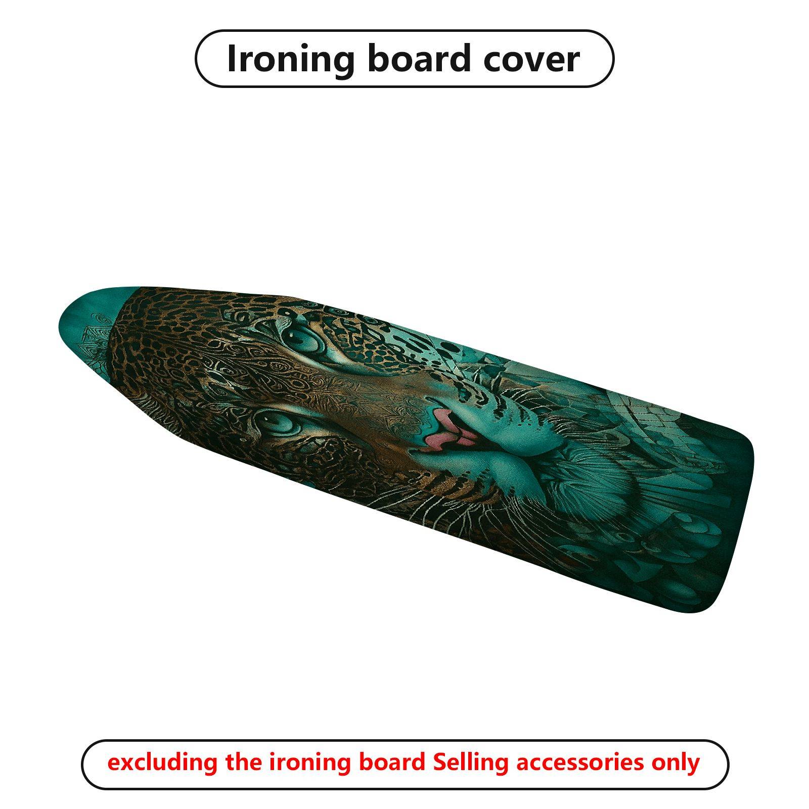 1-Piece Leopard Animal Art  Ironing Board Cover, Universal Size, Without Board