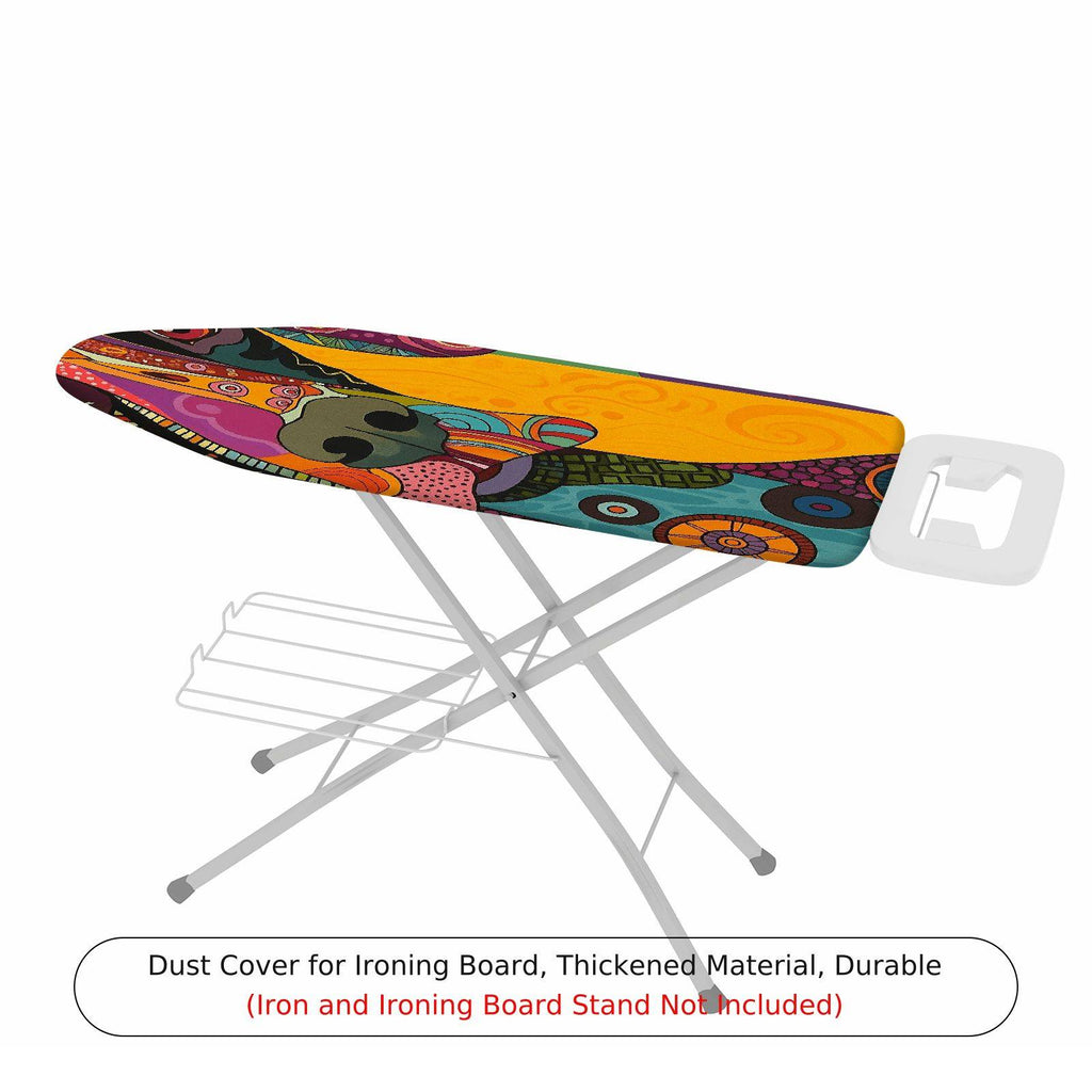 1-Piece Abstract Multicolor Pattern Art  Ironing Board Cover, Universal Size, Without Board