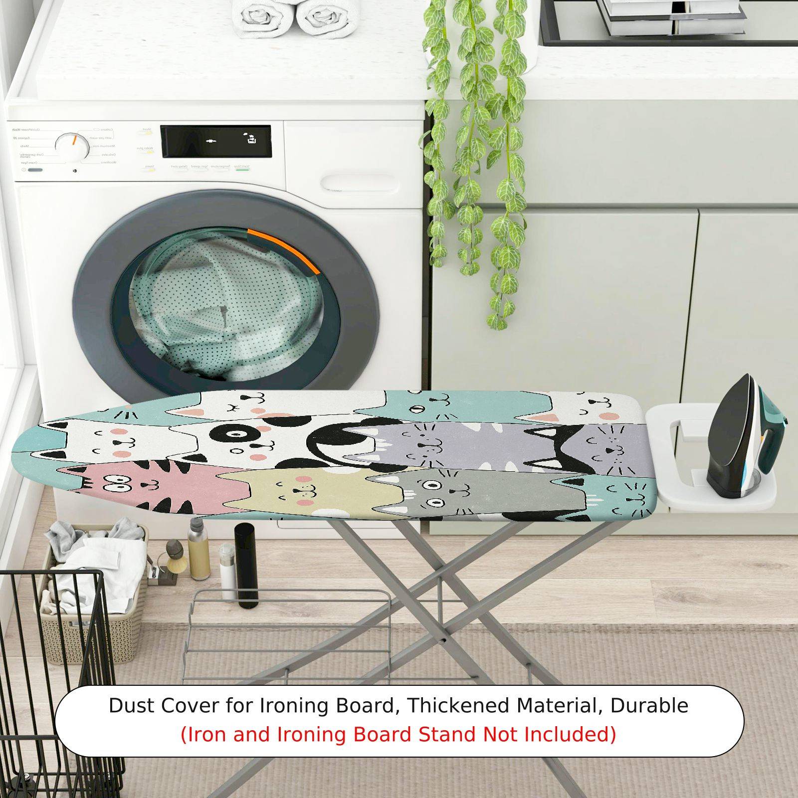 1-Piece Cat Animal  Ironing Board Cover, Universal Size, Without Board