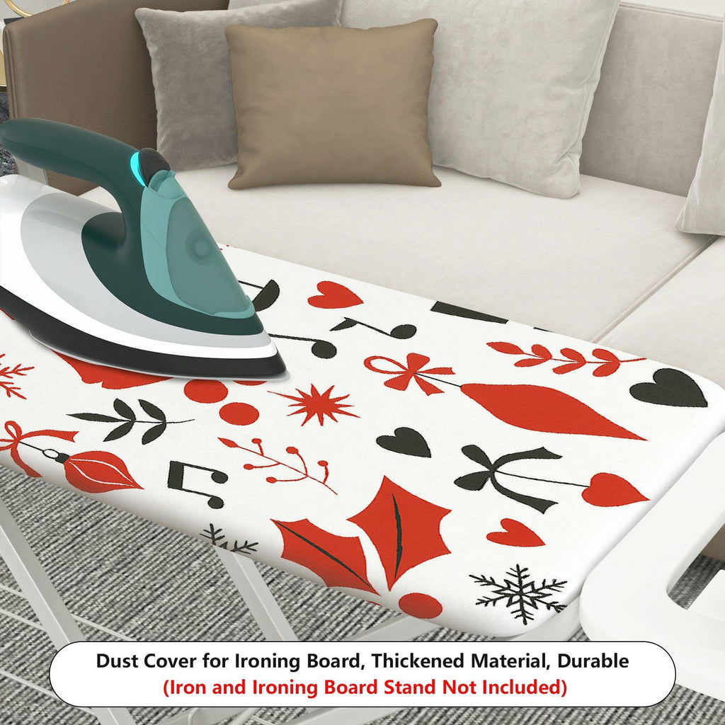 1-Piece Christmas Reindeer Music  Ironing Board Cover, Universal Size, Without Board