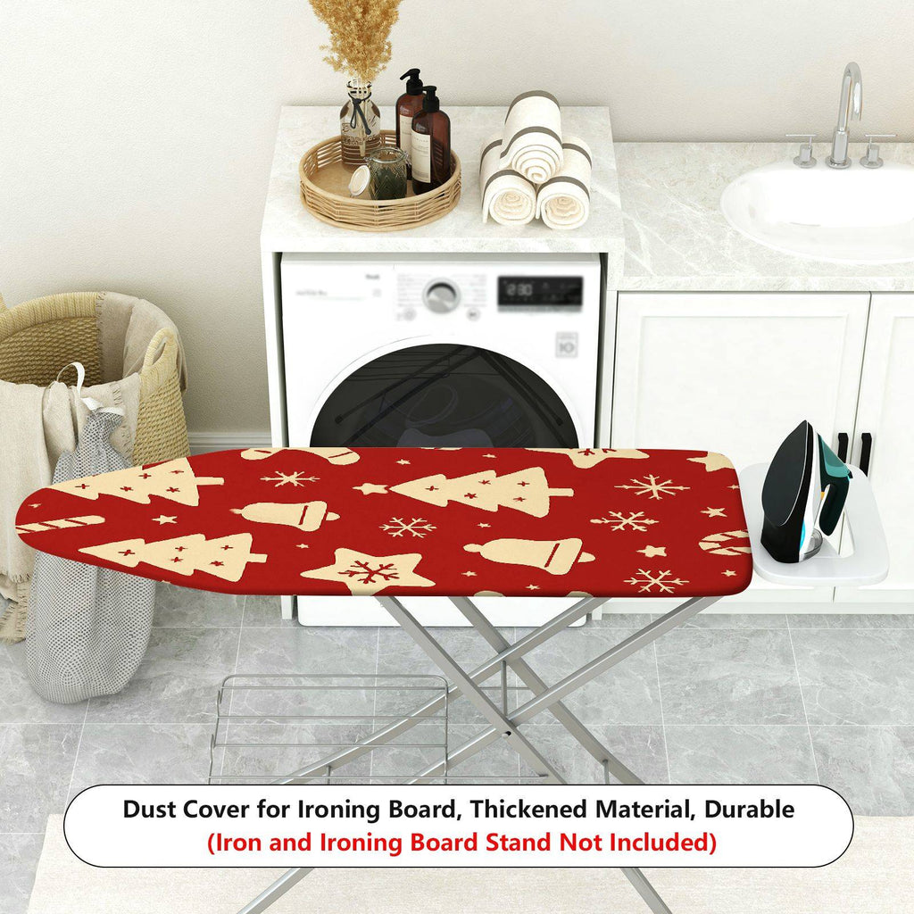 1-Piece Christmas Tree Bell Snowflake  Ironing Board Cover, Universal Size, Without Board