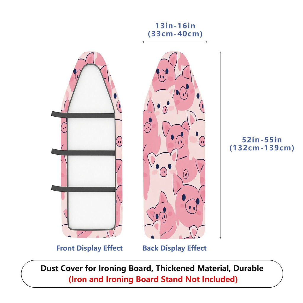 1-Piece Cute  Pig Pattern Animal Theme Pink  Ironing Board Cover, Universal Size, Without Board