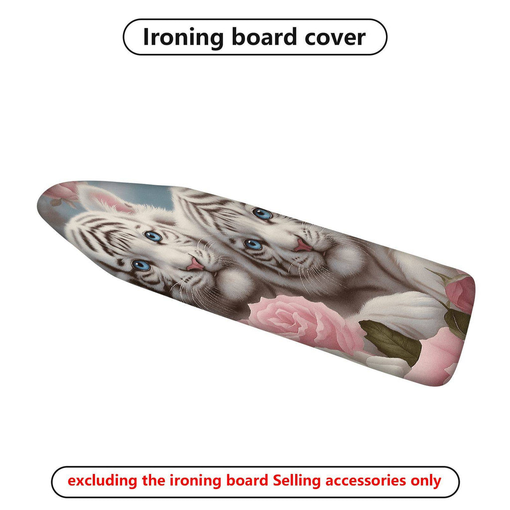 1-Piece Tiger Floral Animal  Ironing Board Cover, Universal Size, Without Board