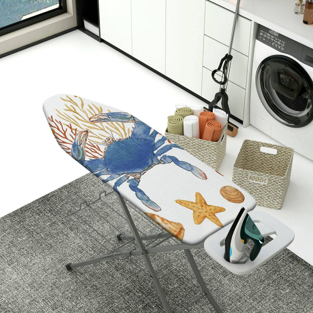 1-Piece Ocean Crab Starfish  Ironing Board Cover, Universal Size, Without Board