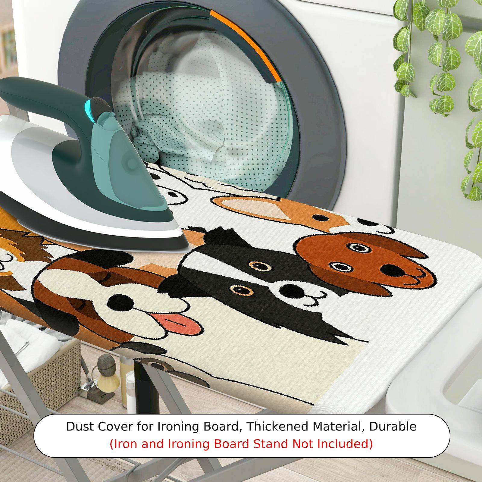 1-Piece Animal  Fun  Ironing Board Cover, Universal Size, Without Board