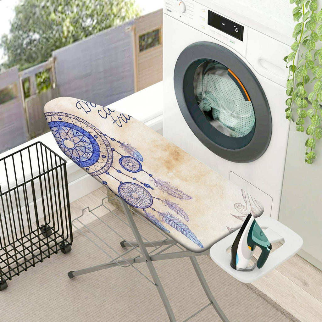 1-Piece Feather Dreamcatcher Beige  Ironing Board Cover, Universal Size, Without Board