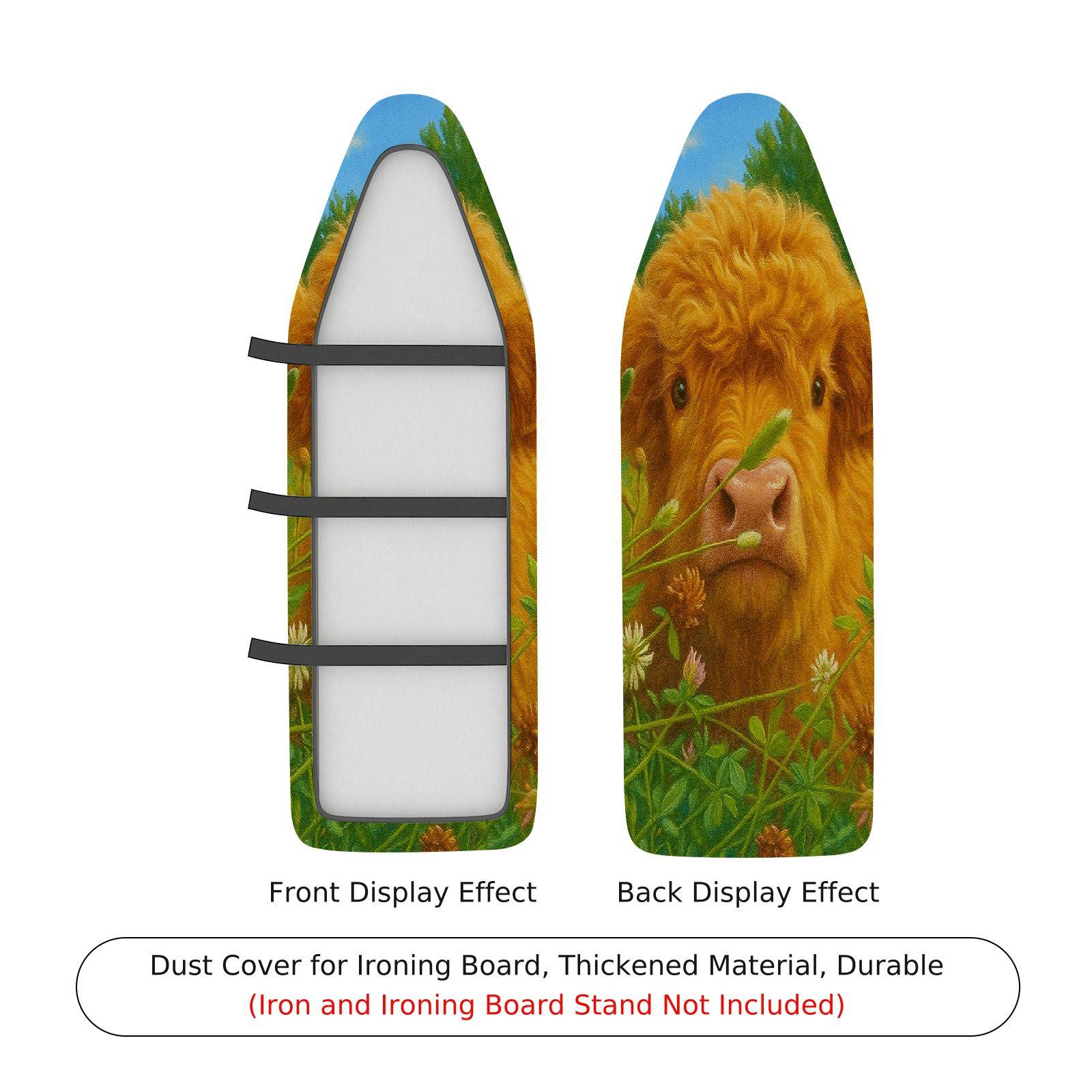 1-Piece Animal Nature Art  Ironing Board Cover, Universal Size, Without Board