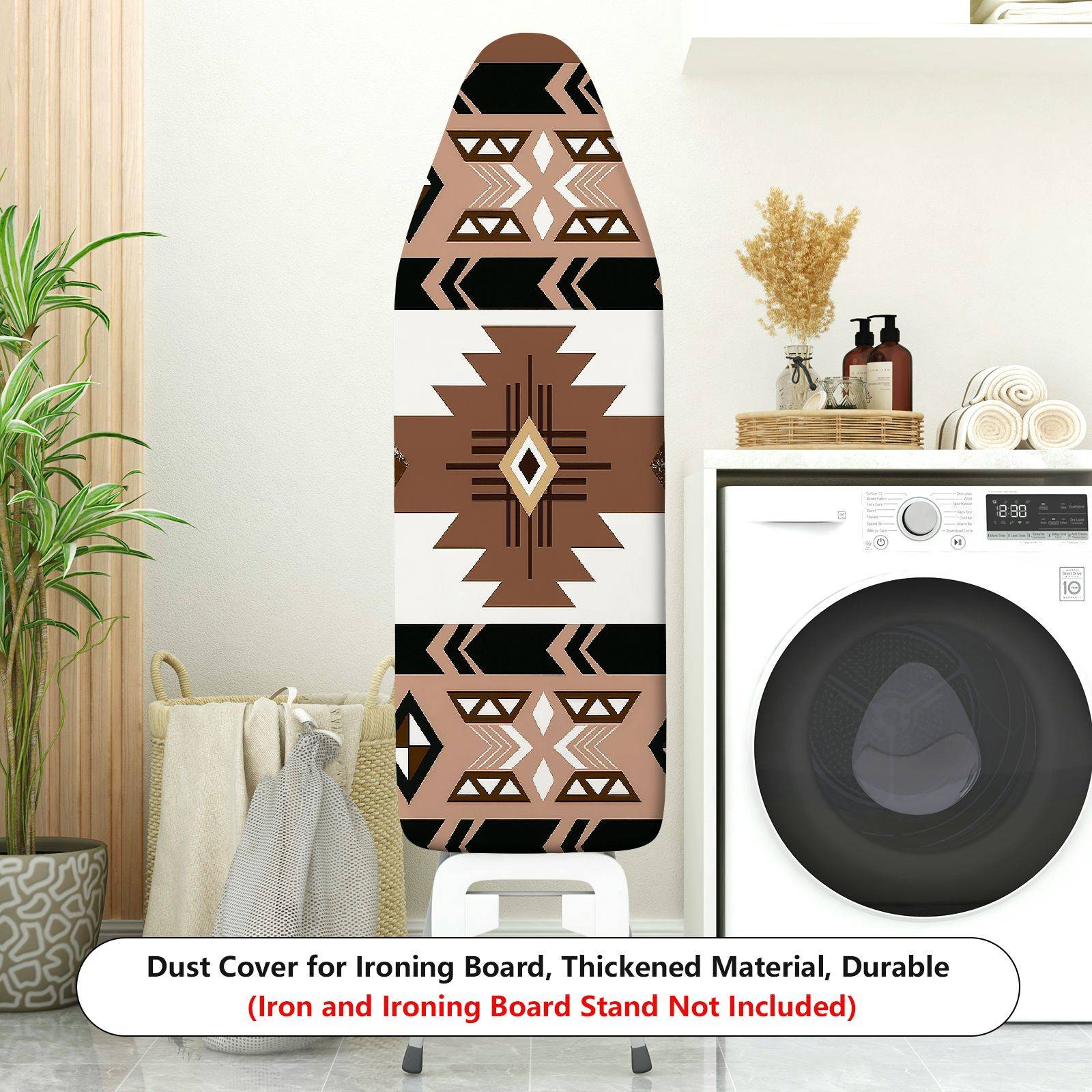 1-Piece Aztec Retro Geometric  Ironing Board Cover, Universal Size, Without Board