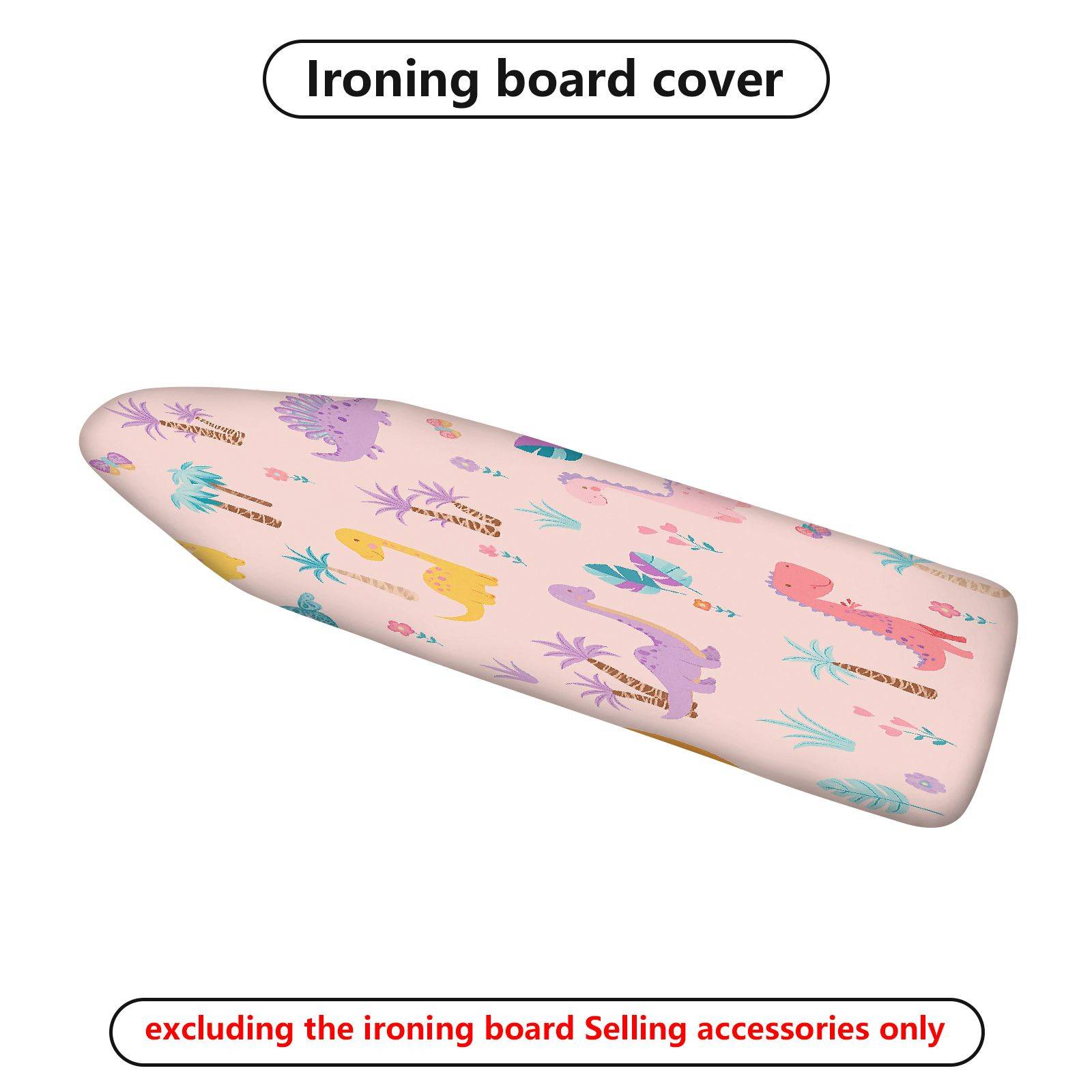 1-Piece Dinosaur Animal Pastel  Ironing Board Cover, Universal Size, Without Board
