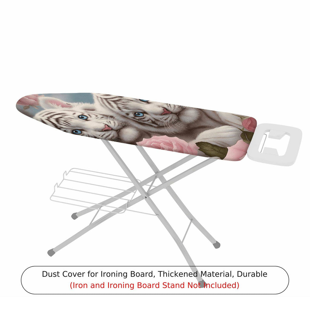 1-Piece Tiger Floral Animal  Ironing Board Cover, Universal Size, Without Board
