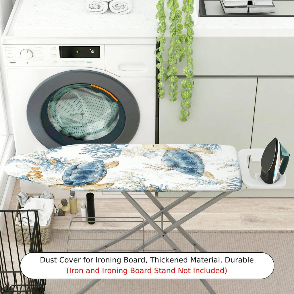 1-Piece Turtle Ocean Sea  Ironing Board Cover, Universal Size, Without Board