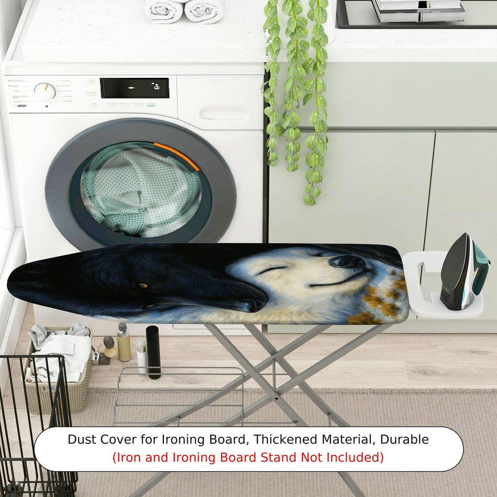 1-Piece Dog Wolf Animal  Ironing Board Cover, Universal Size, Without Board