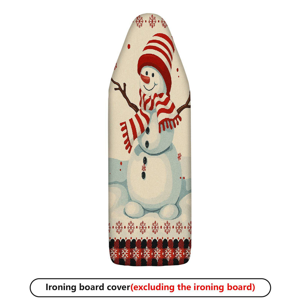 1-Piece Christmas Snowman Striped theme  Ironing Board Cover, Universal Size, Without Board