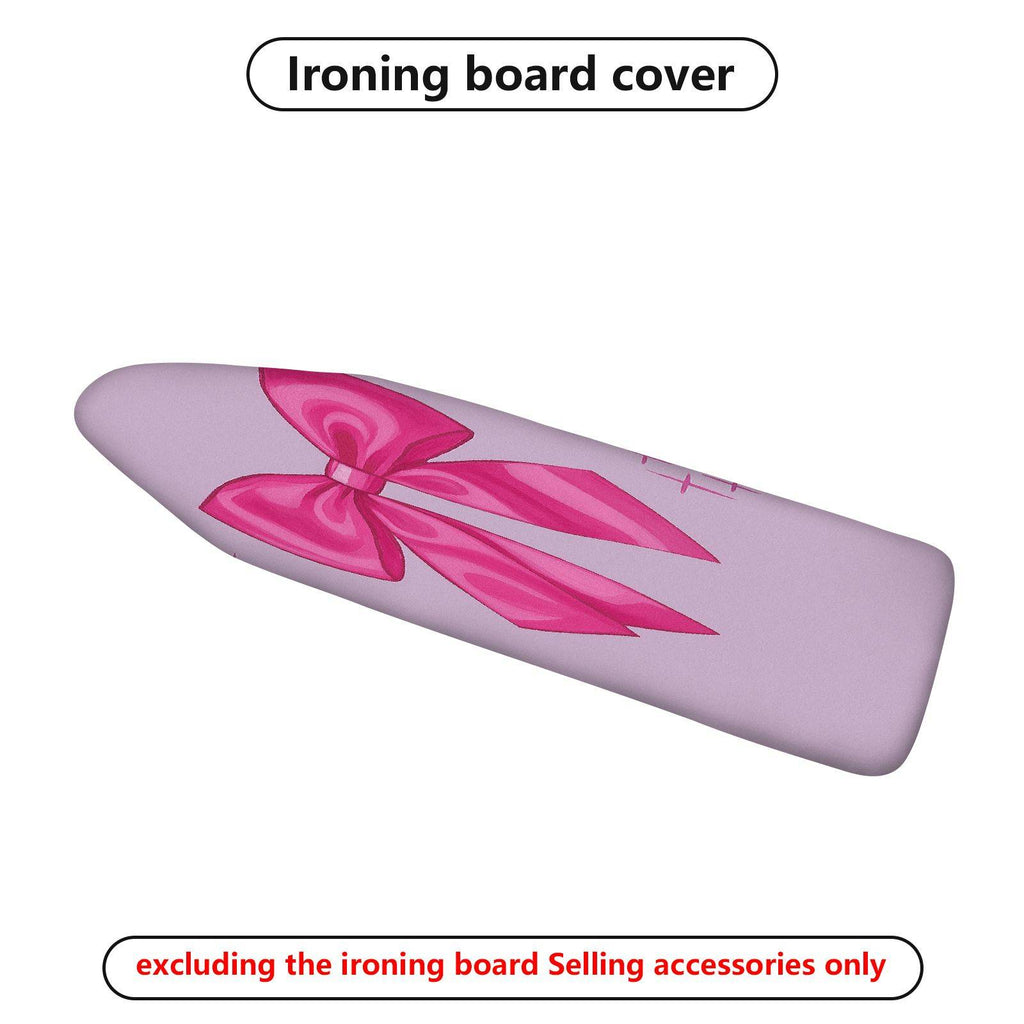1-Piece Pink Bow Ribbon  Ironing Board Cover, Universal Size, Without Board