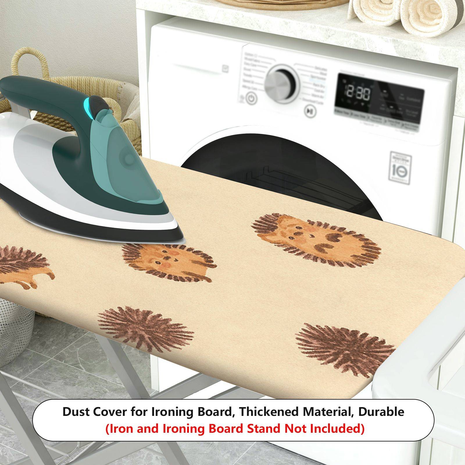 1-Piece Hedgehog Animal Pattern  Ironing Board Cover, Universal Size, Without Board