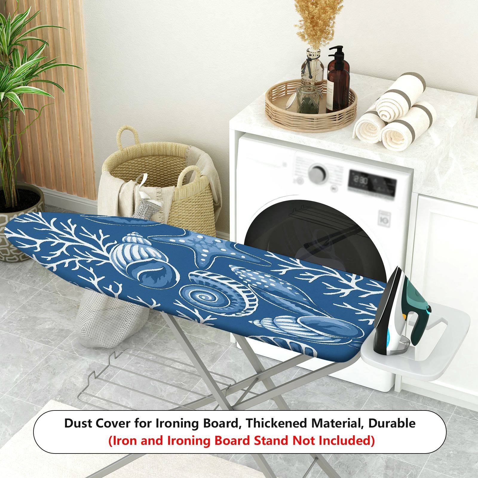 1-Piece Ocean Shell Star  Ironing Board Cover, Universal Size, Without Board