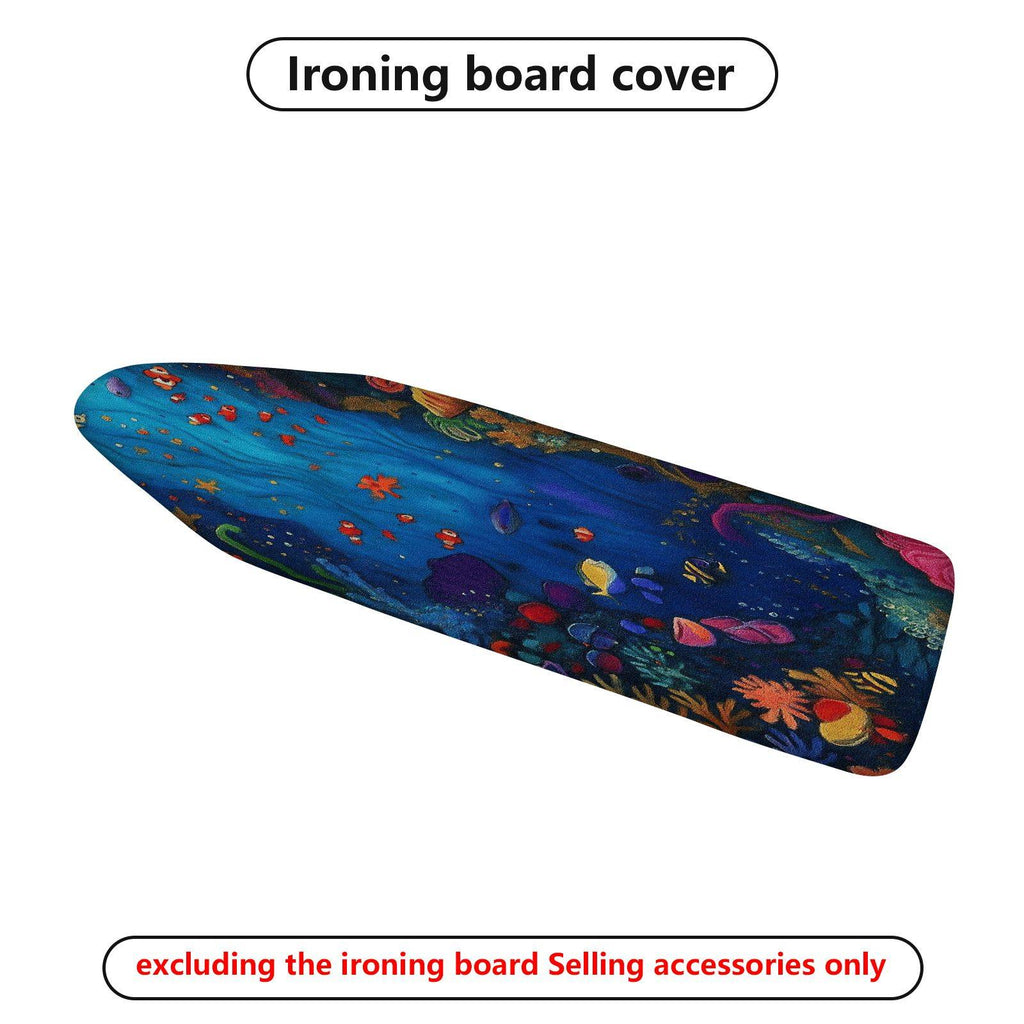 1-Piece ocean underwater colorful  Ironing Board Cover, Universal Size, Without Board