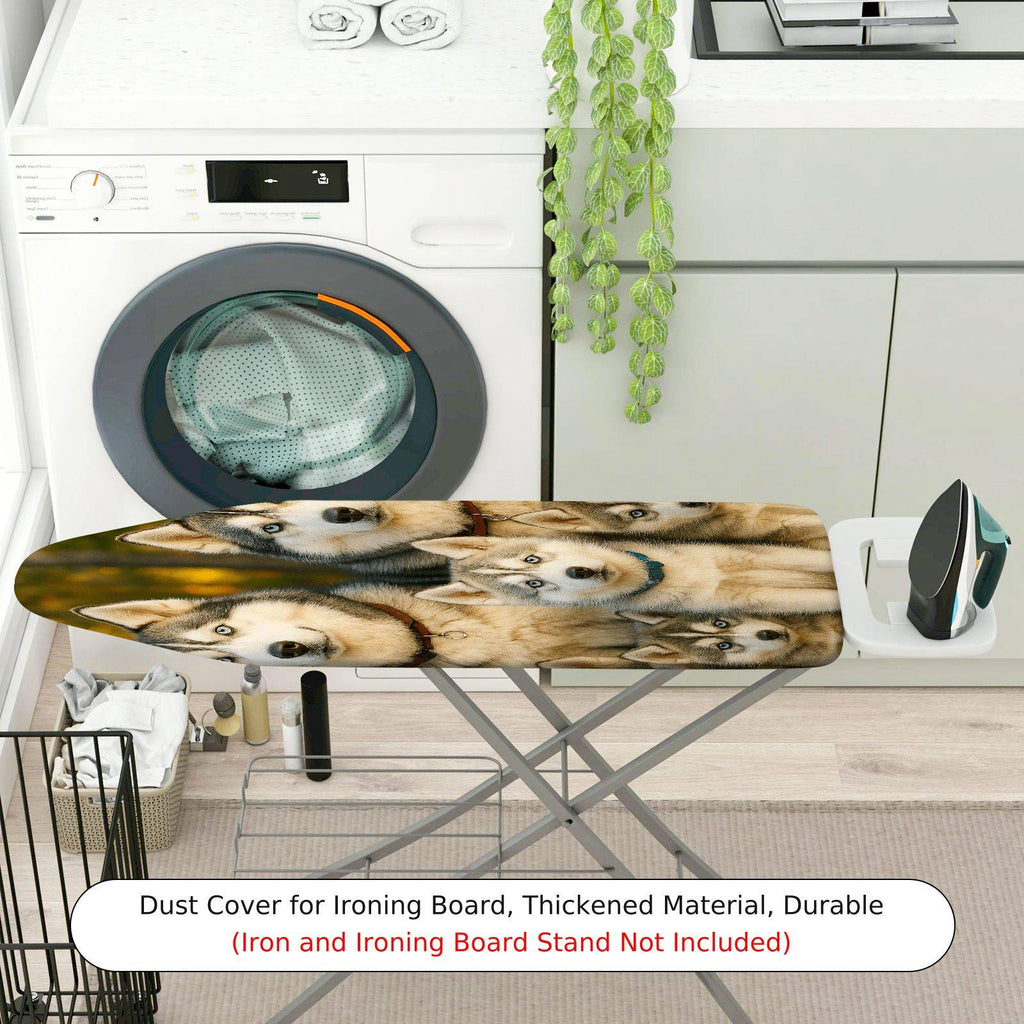 1-Piece Dog Husky Animal  Ironing Board Cover, Universal Size, Without Board