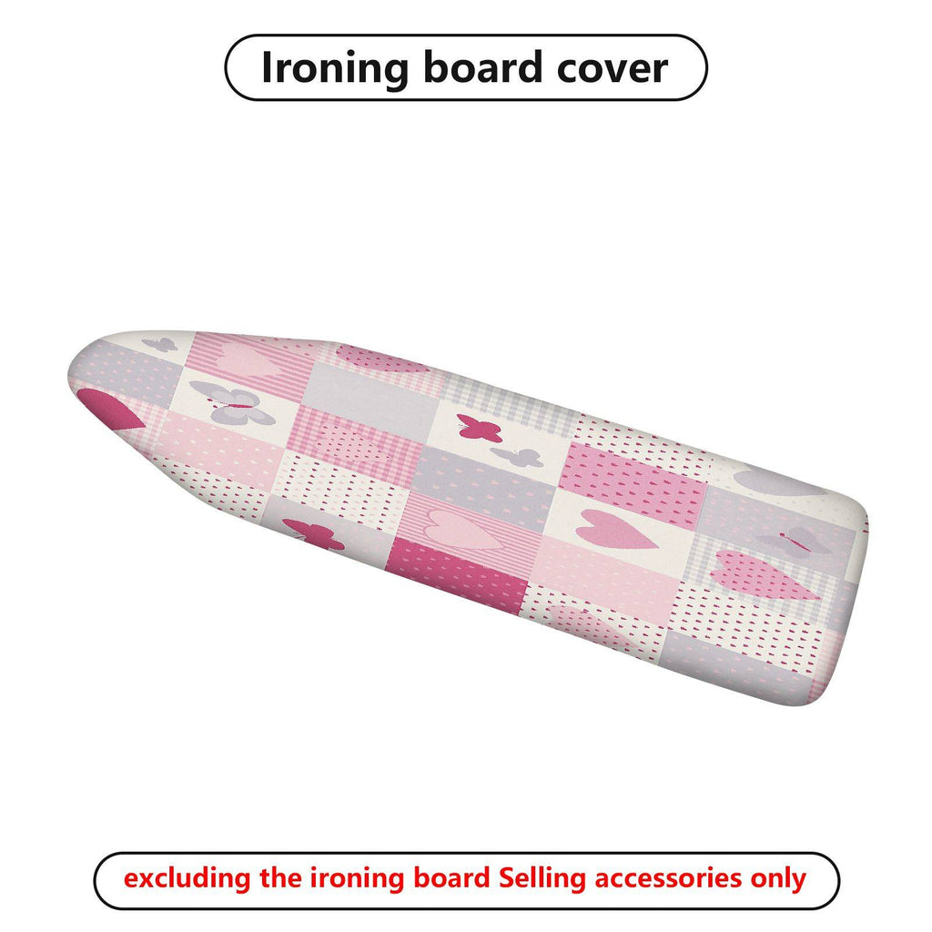 1-Piece Heart Butterfly Pink  Ironing Board Cover, Universal Size, Without Board