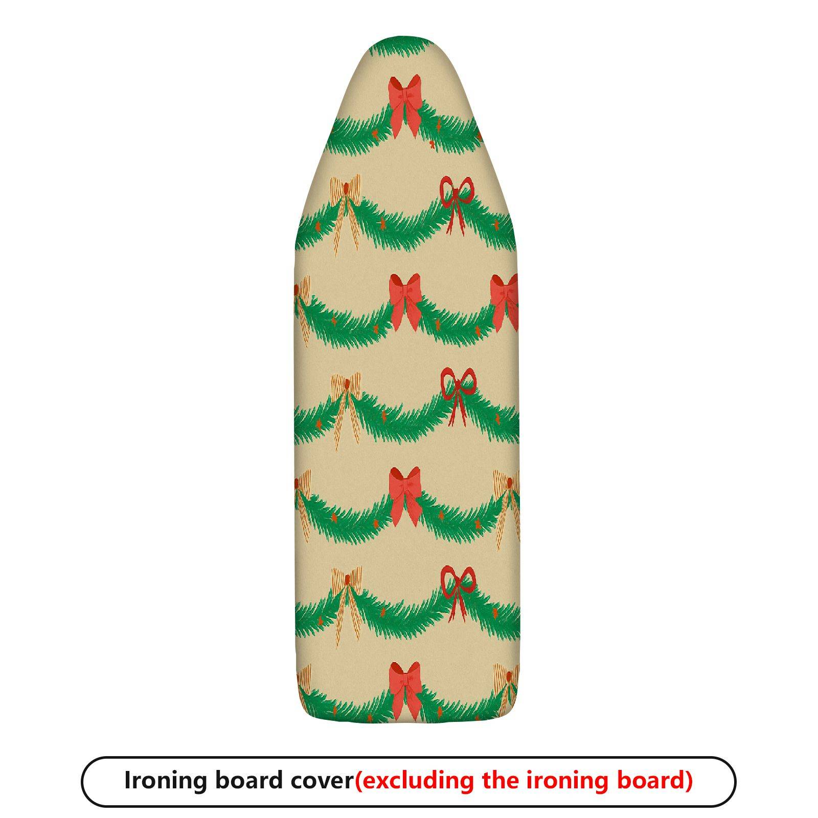 1-Piece Christmas Garland Ribbon  Ironing Board Cover, Universal Size, Without Board