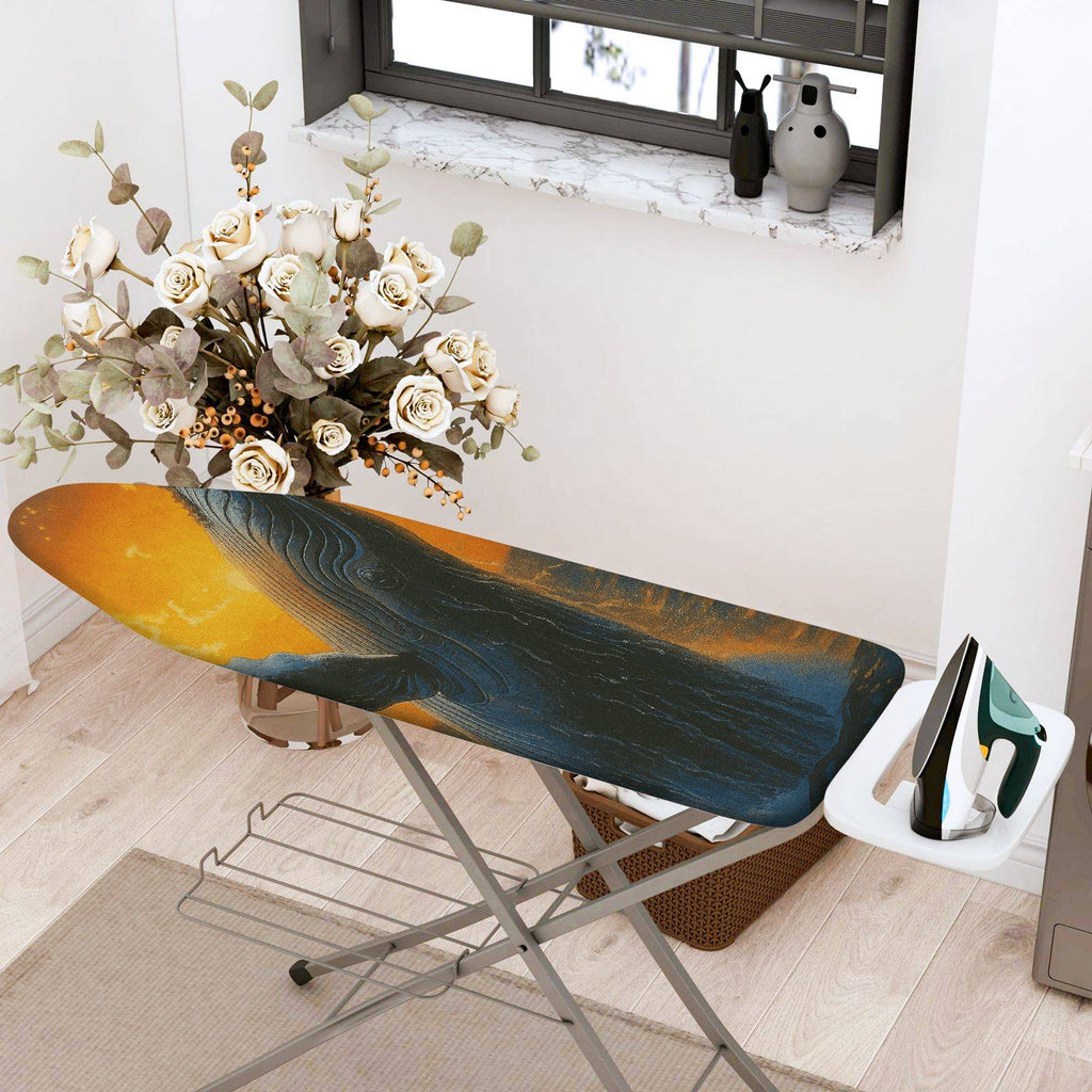 1-Piece Whale Ocean Sunset  Ironing Board Cover, Universal Size, Without Board