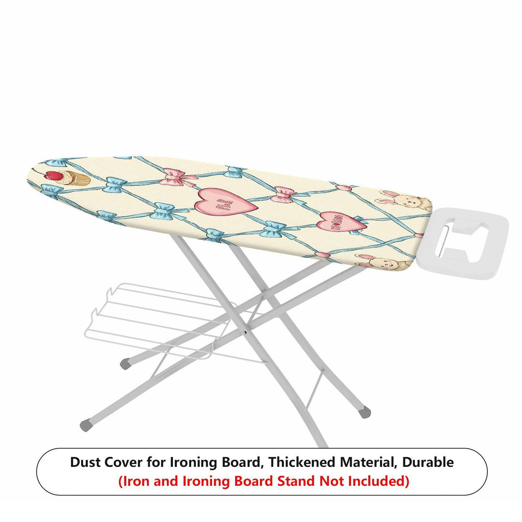 1-Piece Cute Bow Heart Animal  Ironing Board Cover, Universal Size, Without Board