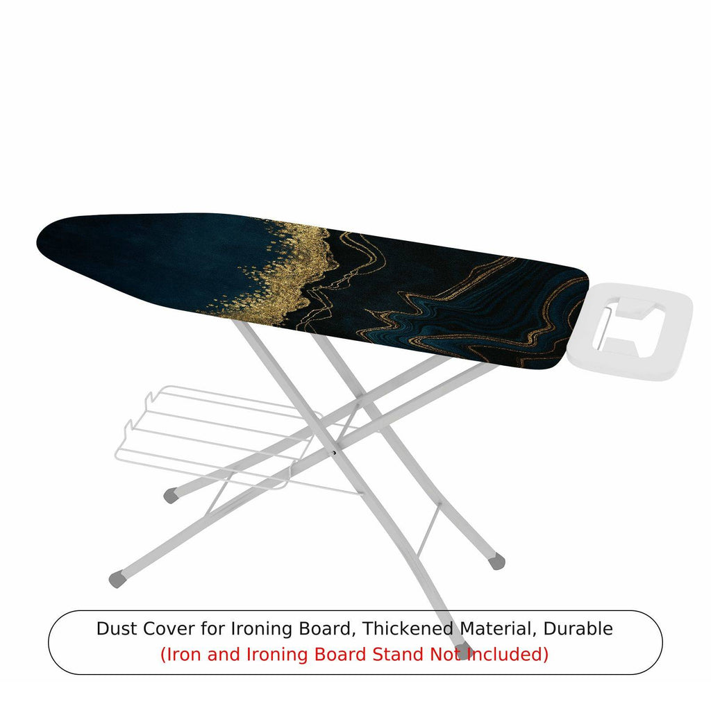 1-Piece Marble Gold Abstract Pattern  Ironing Board Cover, Universal Size, Without Board