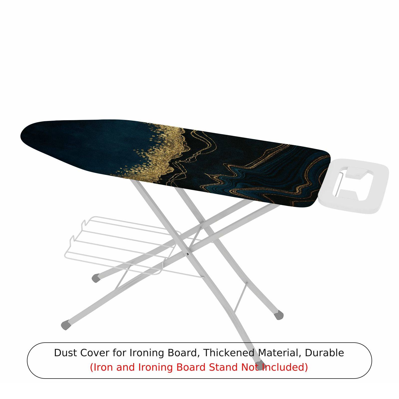 1-Piece Marble Gold Abstract Pattern  Ironing Board Cover, Universal Size, Without Board