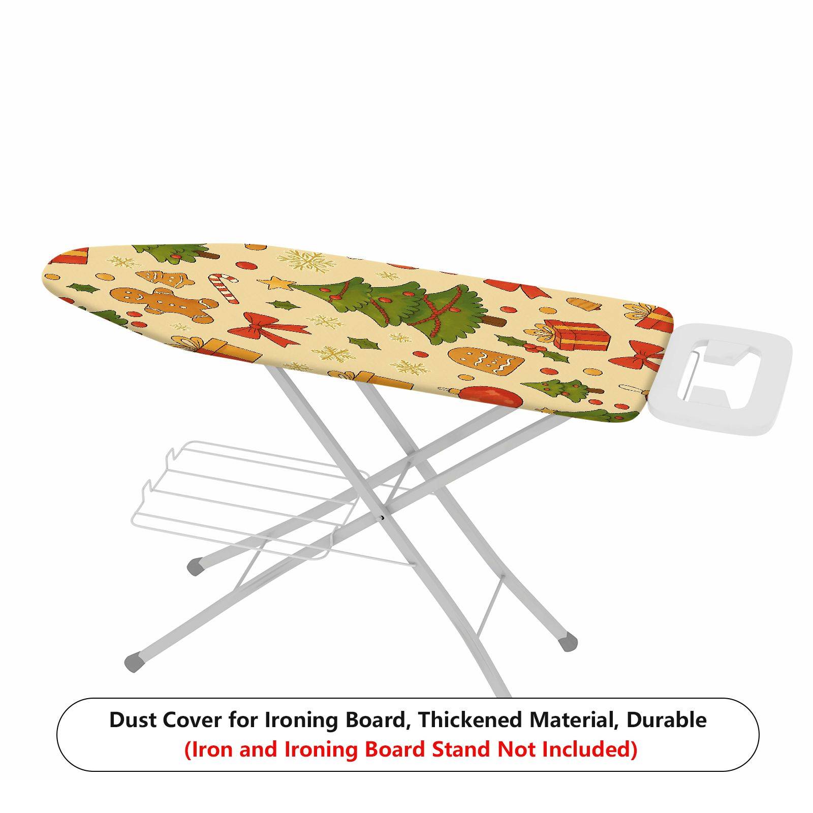 1-Piece Christmas Gingerbread Tree  Ironing Board Cover, Universal Size, Without Board