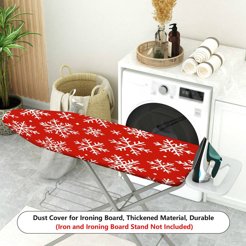 1-Piece Snowflake Christmas Red  Ironing Board Cover, Universal Size, Without Board