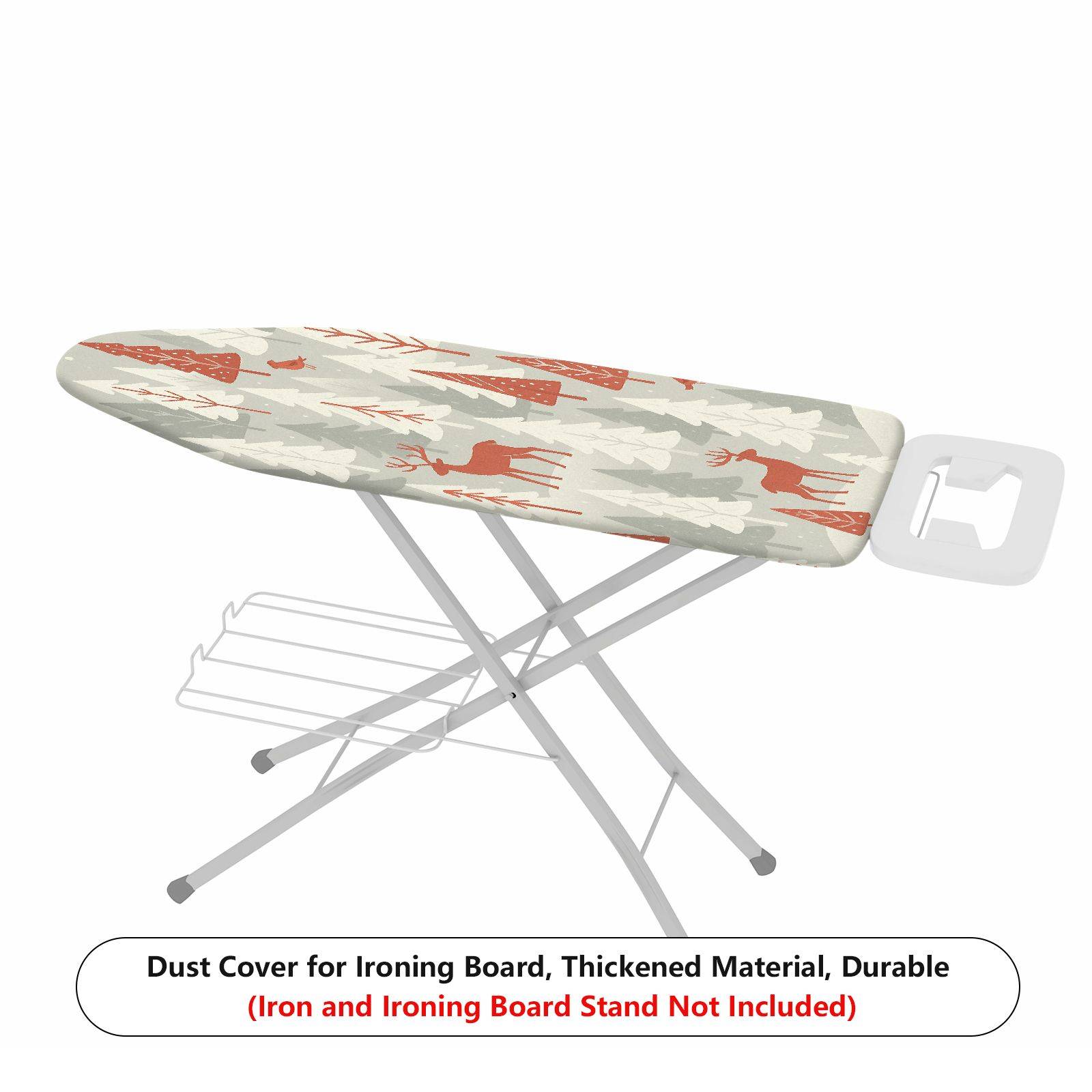 1-Piece Forest Deer Snow Christmas  Ironing Board Cover, Universal Size, Without Board
