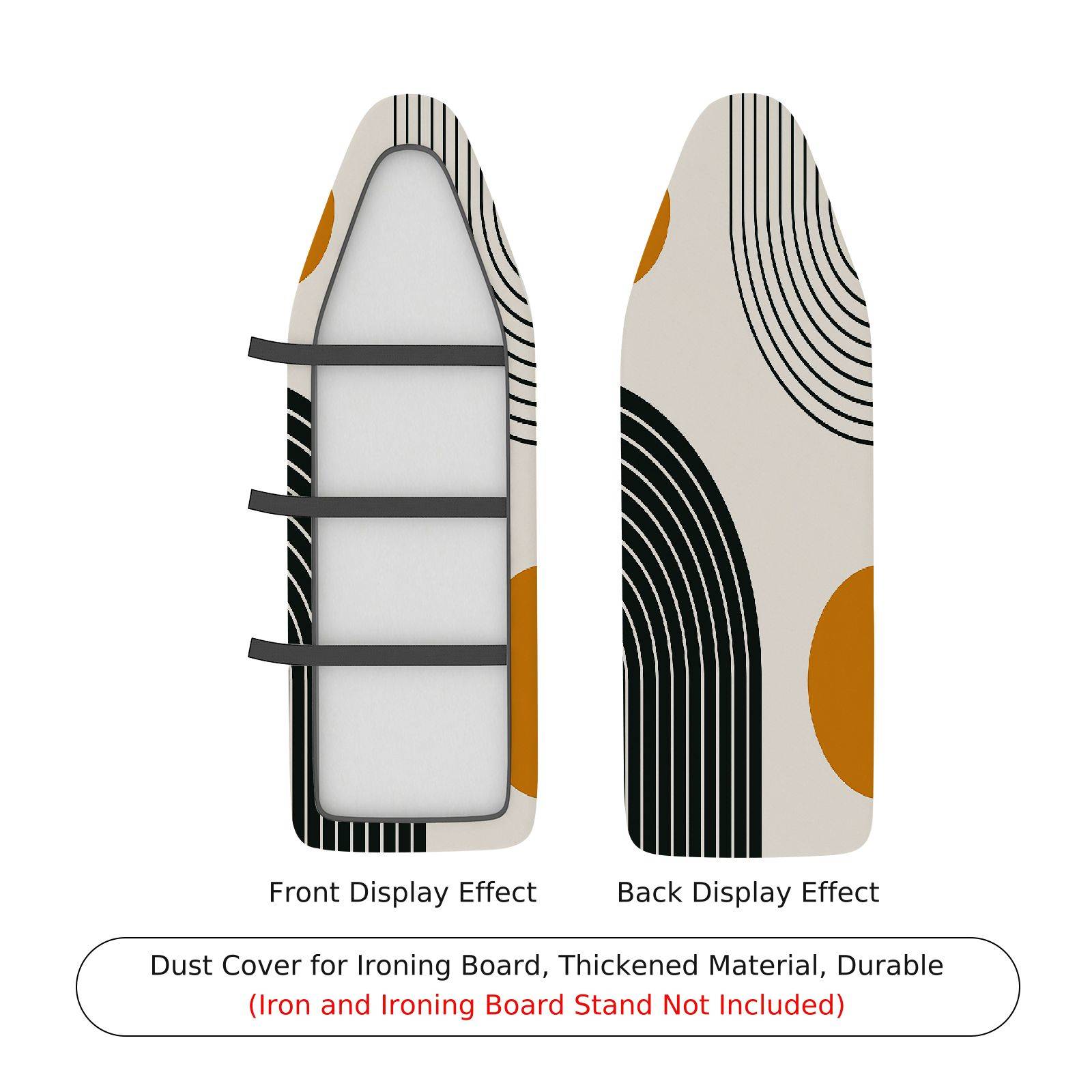 1-Piece Modern Abstract Geometric  Ironing Board Cover, Universal Size, Without Board