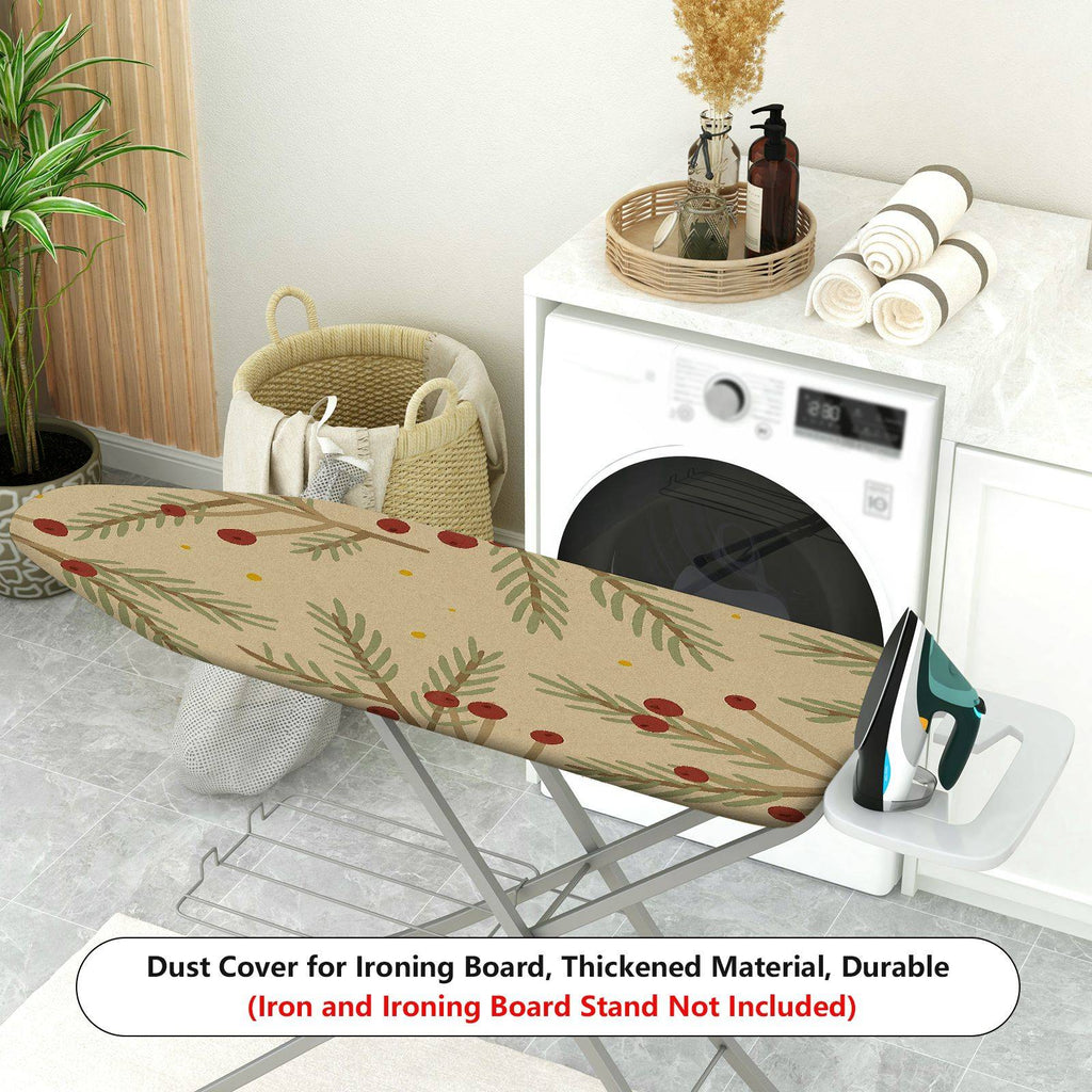 1-Piece Christmas Pine Berry Pattern  Ironing Board Cover, Universal Size, Without Board