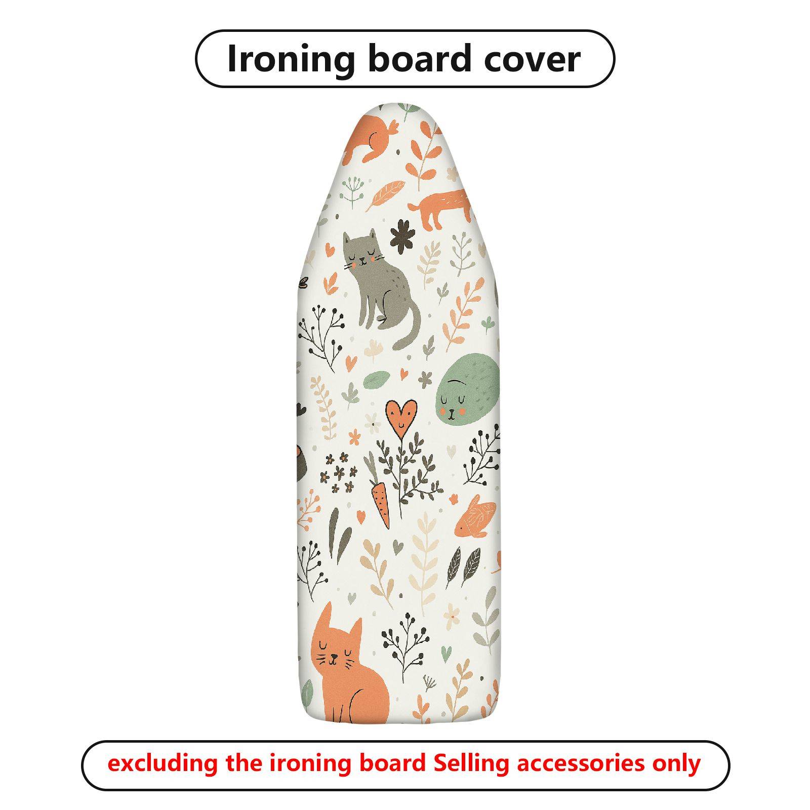 1-Piece Lovely Animal  Ironing Board Cover, Universal Size, Without Board