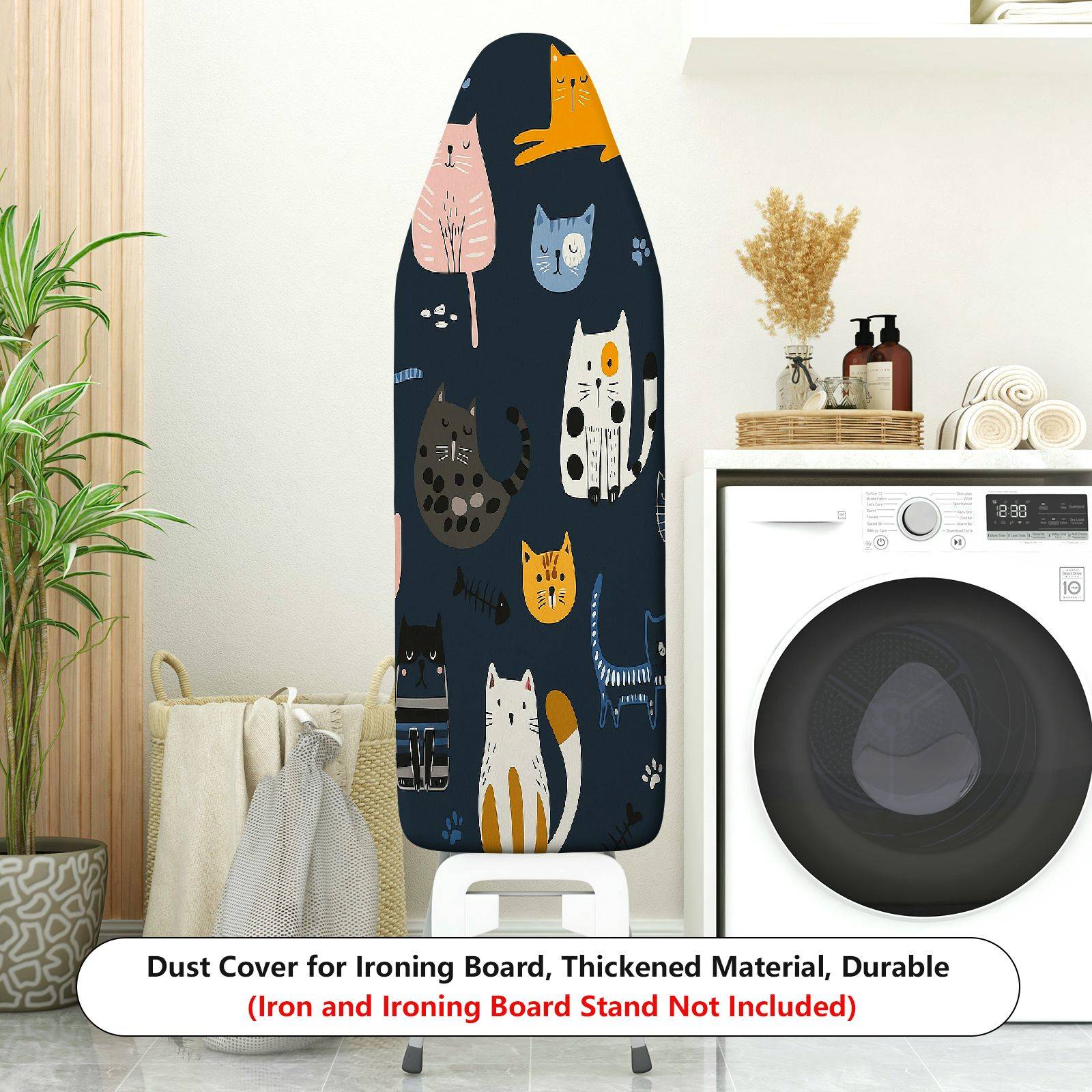 1-Piece Cat Animal  Ironing Board Cover, Universal Size, Without Board