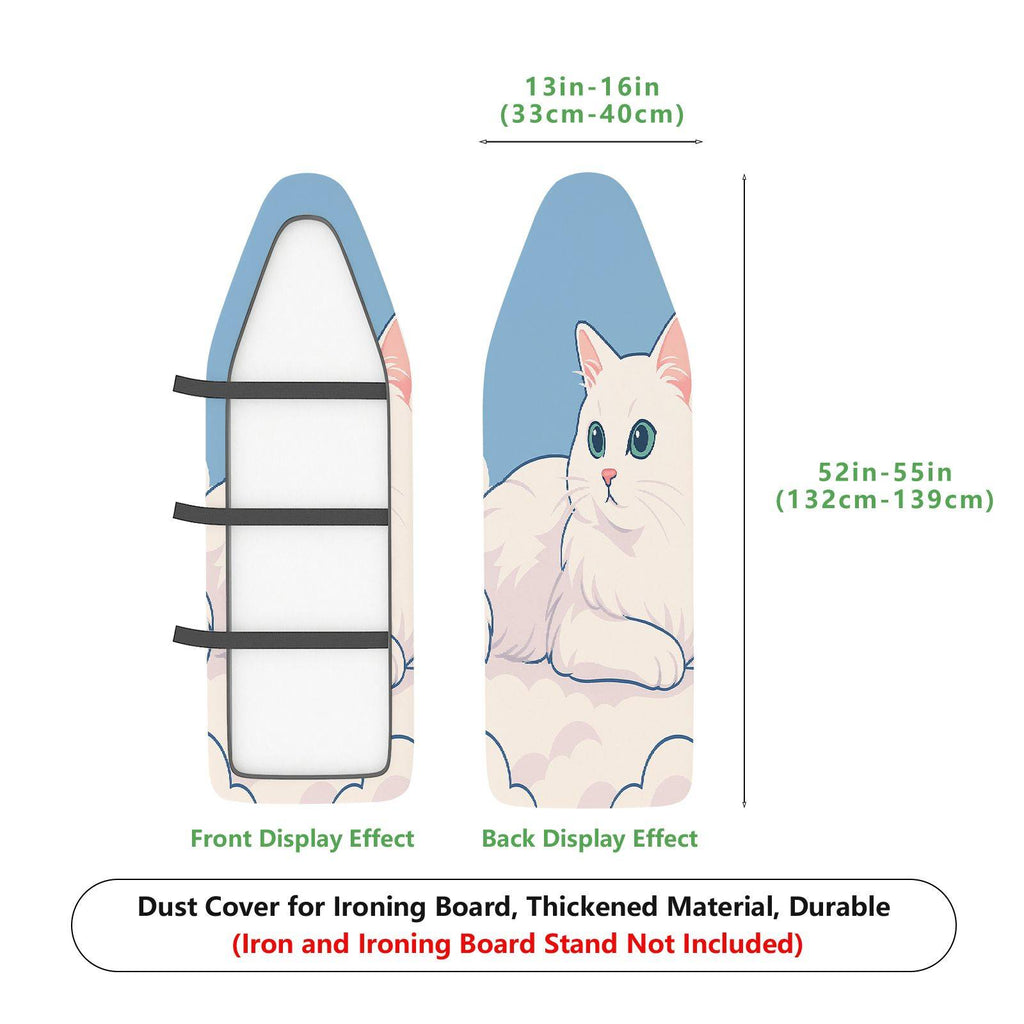 1-Piece Cute Cat Blue Animal  Ironing Board Cover, Universal Size, Without Board