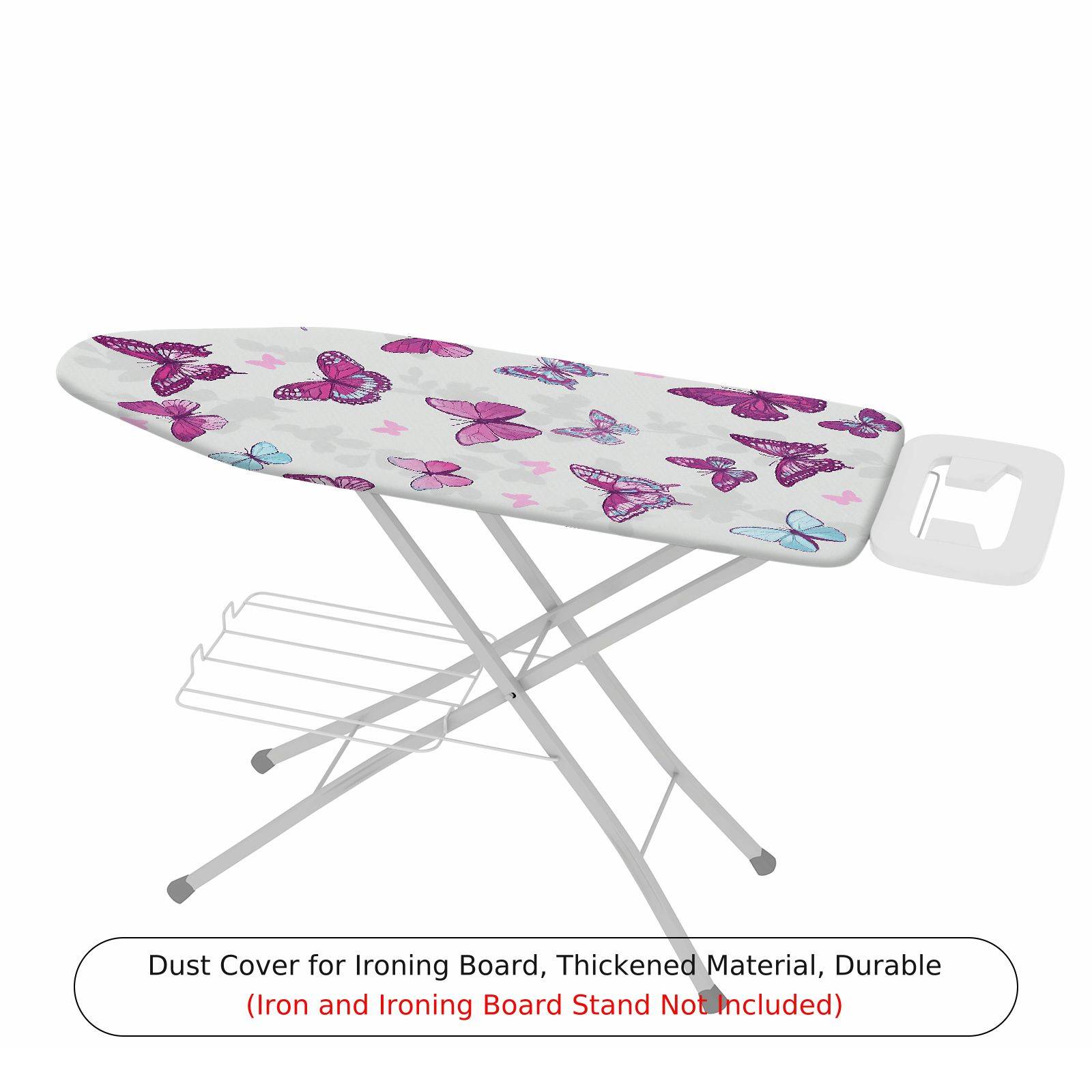 1-Piece Butterfly Pink Floral  Ironing Board Cover, Universal Size, Without Board