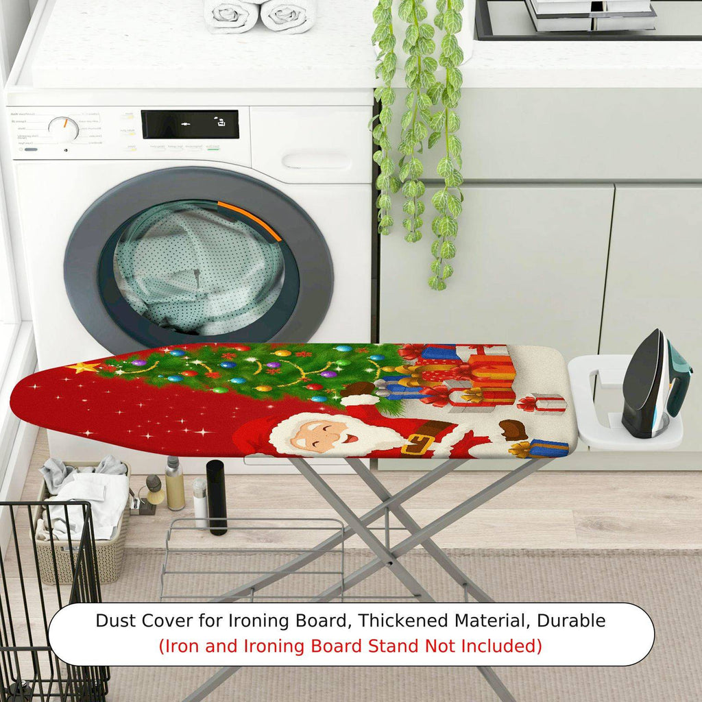 1-Piece Santa Christmas Tree Gifts  Ironing Board Cover, Universal Size, Without Board