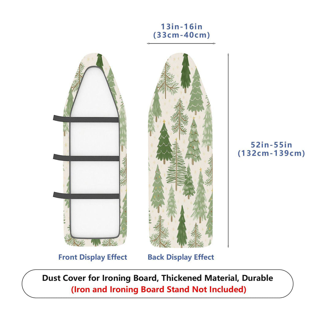1-Piece Christmas Tree Forest Holiday  Ironing Board Cover, Universal Size, Without Board